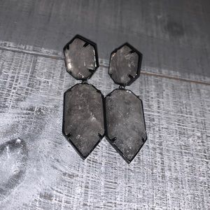 Kendra Scott gunmetal earrings